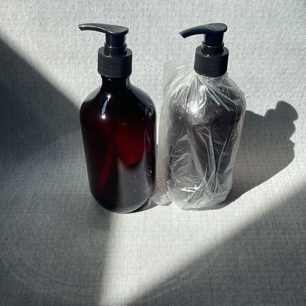 Set of “anything” pump bottles